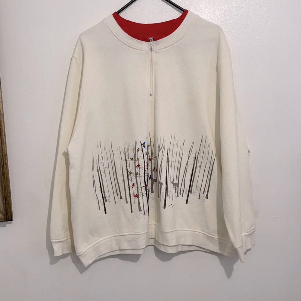 Serengeti White Oversized sweater